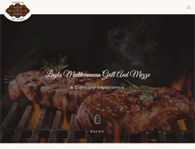Tablet Screenshot of laylagrill.com